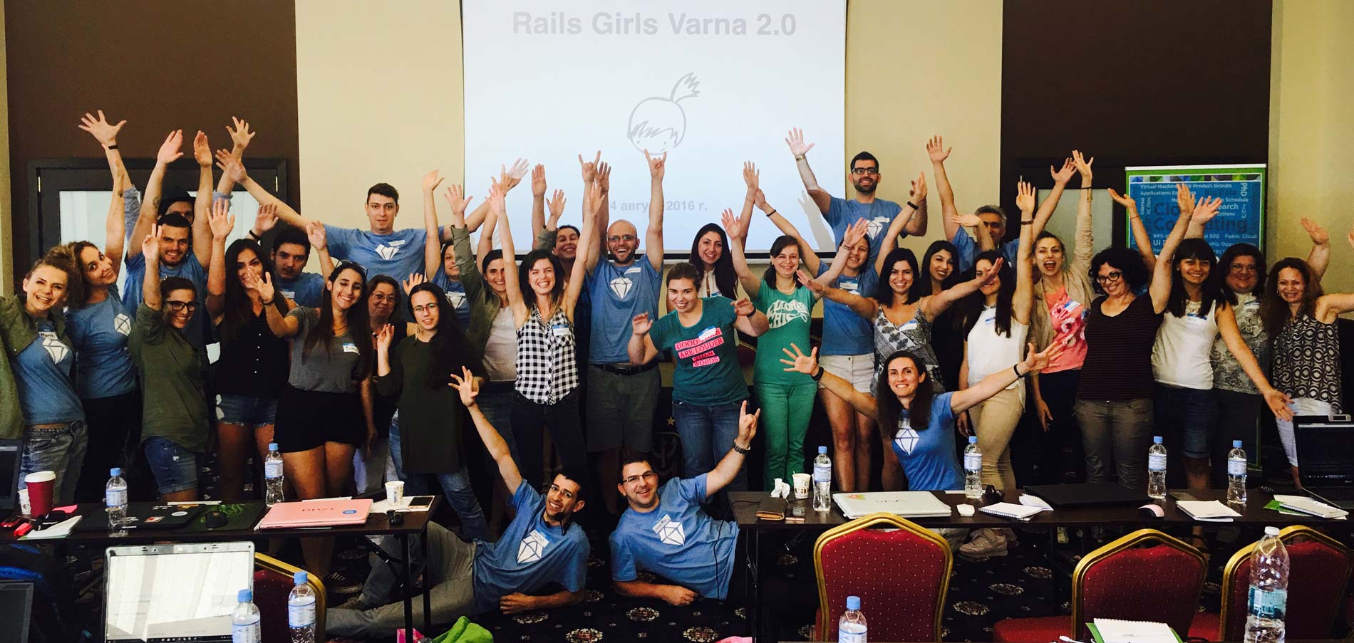 Rails Girls Varna 2.0 August 2016 Group Photo
